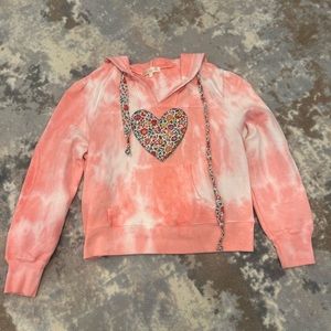 LOVESHACKFANCY - Tie-Dyed Liberty heart Hoodie small
